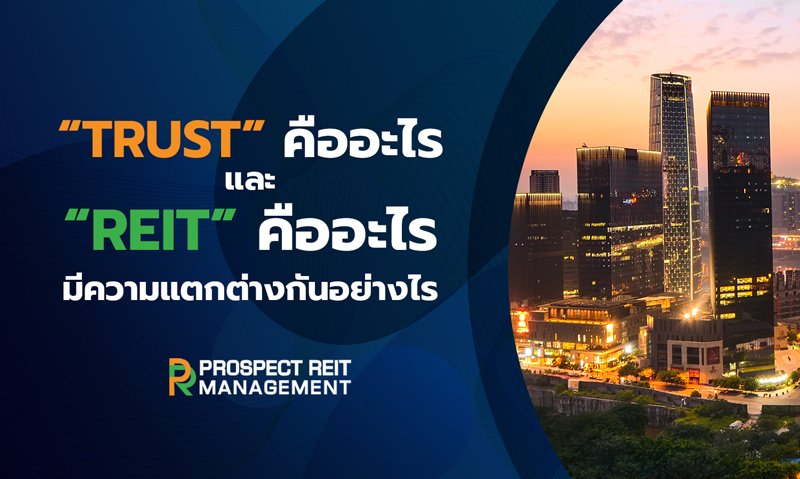 TRUST” คืออะไร และ “REIT” คืออะไร  มีความแตกต่างกันอย่างไร